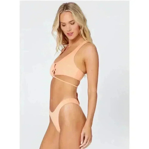 L*Space Dax Bikini Top in Pastel Orange NEW NWT! - Picture 6 of 6